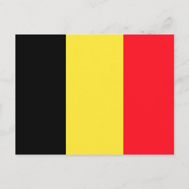 BELGIEN FLAGGA VYKORT (Framsida)