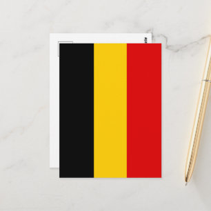 Belgien flagga vykort