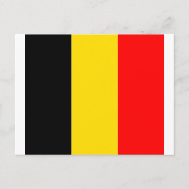 Belgien Flagga Vykort (Framsida)