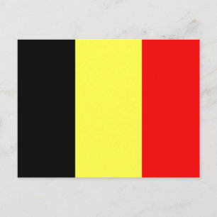 Belgien flagga vykort