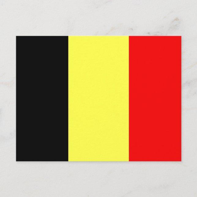 Belgien flagga vykort (Framsida)