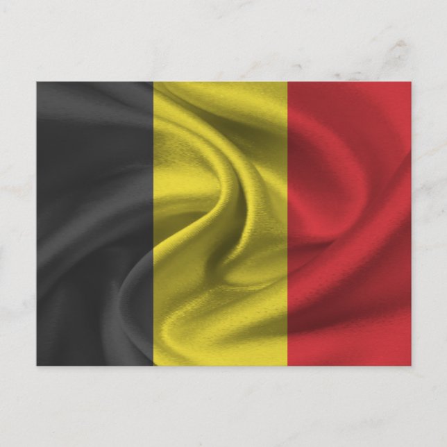 Belgien Flagga Vykort (Framsida)