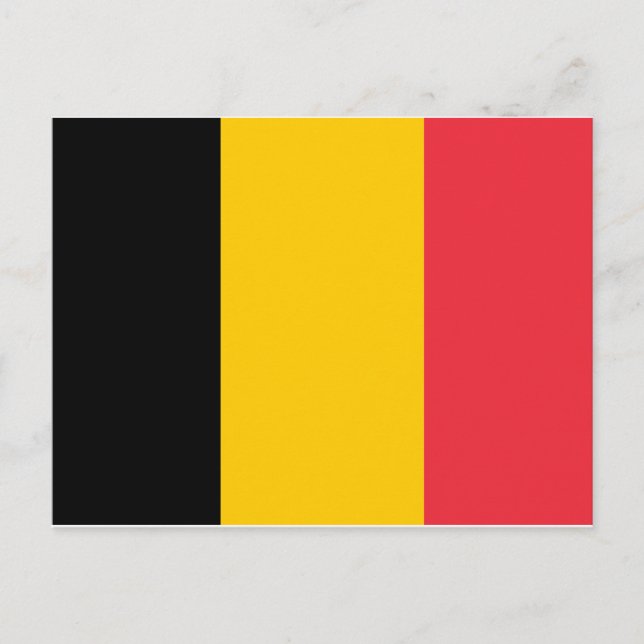 Belgien Flagga Vykort (Framsida)