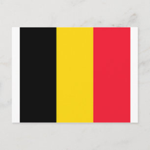 Belgien Flagga Vykort