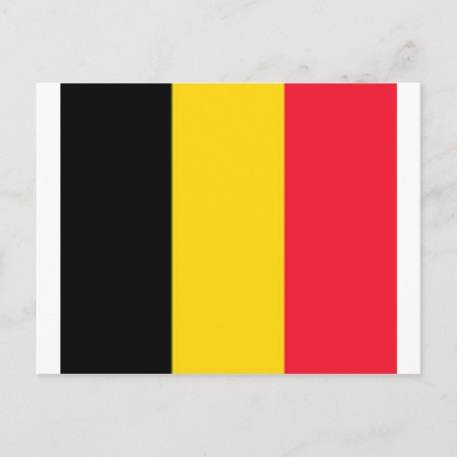 Belgien Flagga Vykort (Framsida)