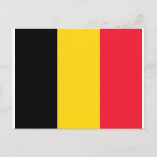 Belgien Flagga Vykort (Framsida)