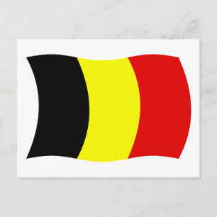 Belgien Flagga vykort