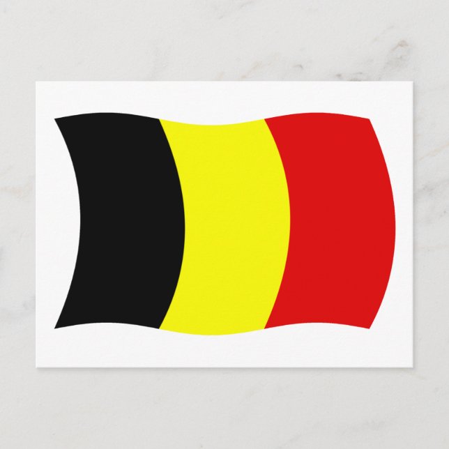 Belgien Flagga vykort (Framsida)