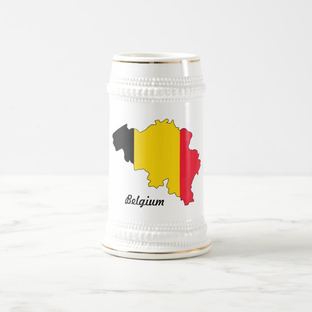 Belgien flaggamugg sejdel (Center)