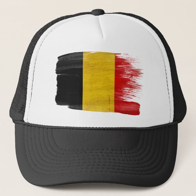 Belgien flaggatruckerkeps truckerkeps (Framsida)