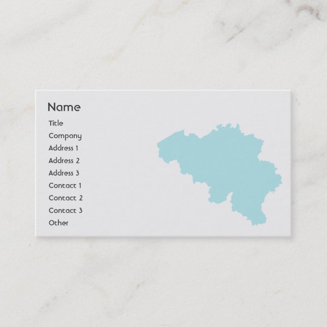 Belgien - Företag Visitkort (Framsida)
