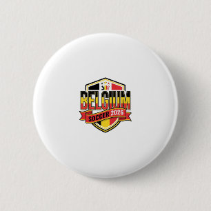 Belgien Fotboll 2026 Fotboll Fet Land Typografi Knapp