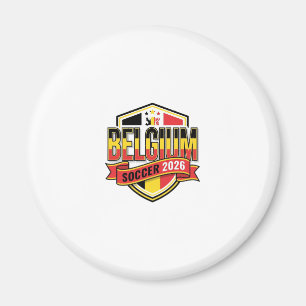 Belgien Fotboll 2026 Fotboll Fet Land Typografi Magnet