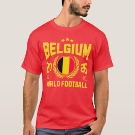 Belgien Fotboll 2026 T Shirt