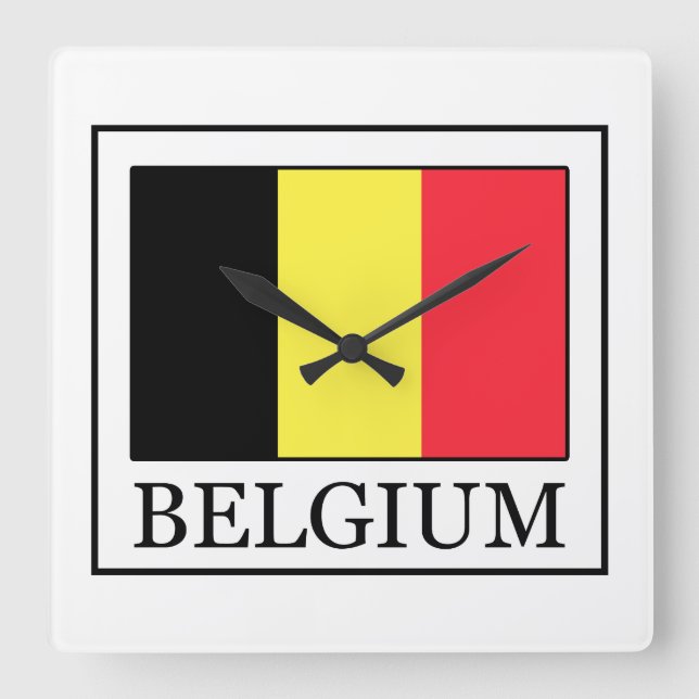 Belgien Fyrkantig Klocka (Framsida)