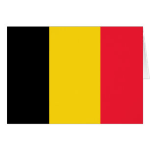 Belgien högkvalitativ flagga hälsningskort