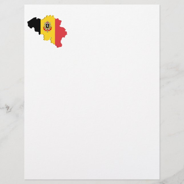 Belgien karta (Framsida)