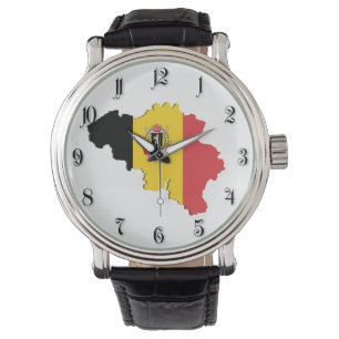 Belgien karta armbandsur
