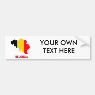BELGIEN KARTA BILDEKAL