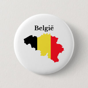 Belgien Karta Flagga (nederländska) Knapp