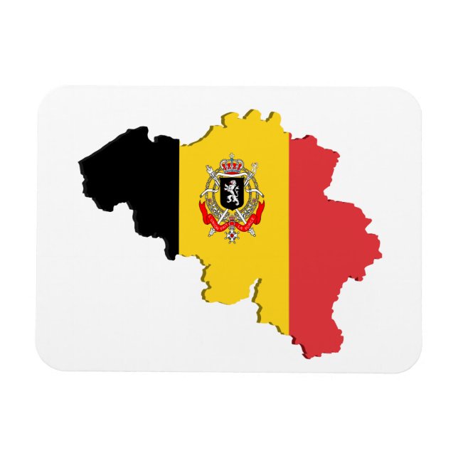 Belgien karta magnet (Horisontell)