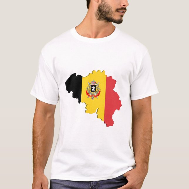 Belgien karta tee shirt (Framsida)
