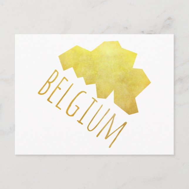 Belgien Karta Vykort (Framsida)