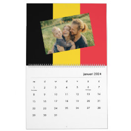 Belgien | Lägg till ditt foto belgiskt Flagga 2026 Kalender
