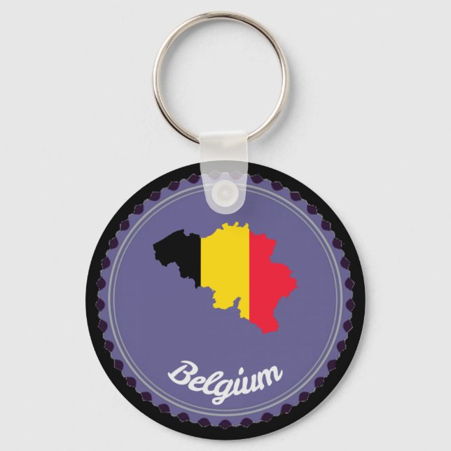 Belgien land nyckelring (Framsida)