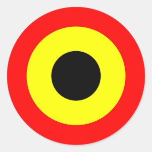 Belgien Luft Force Roundel Runt Klistermärke