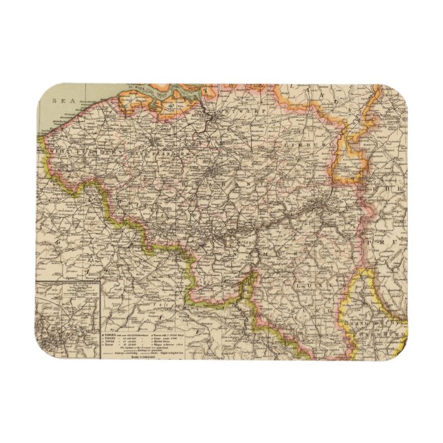 Belgien, Luxemburg Magnet (Horisontell)