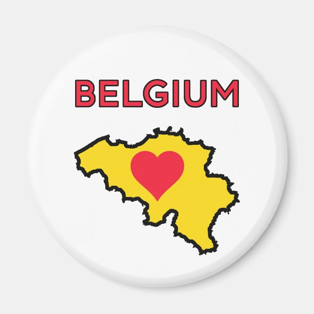 Belgien Magnet (Framsidan)