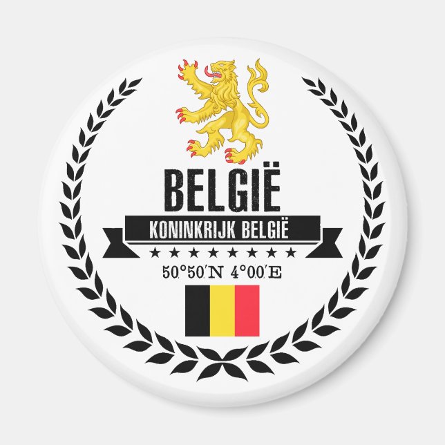 Belgien Magnet (Framsidan)