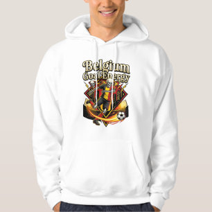 Belgien Mål Energi Skelett Anfallare Nationer Fet Hoodie
