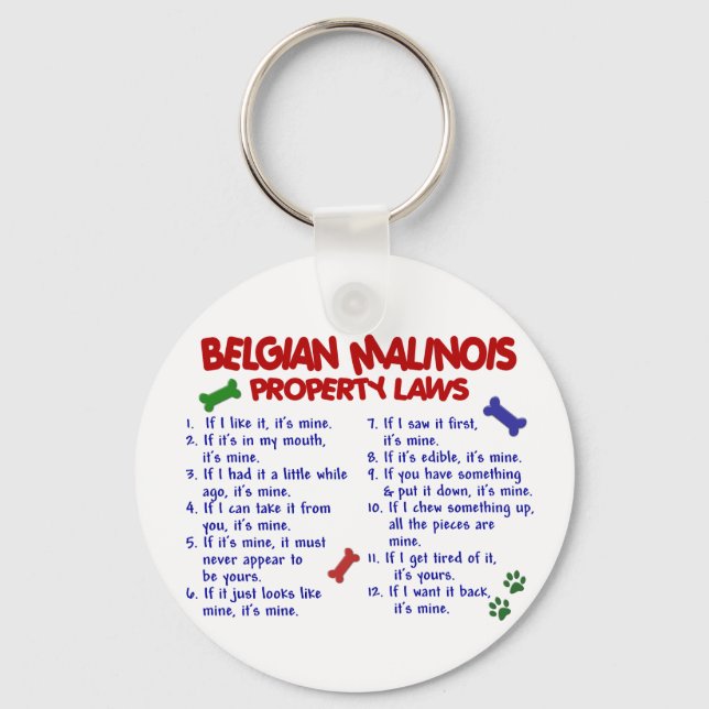 BELGIEN MALINOIS PL2 NYCKELRING (Framsida)