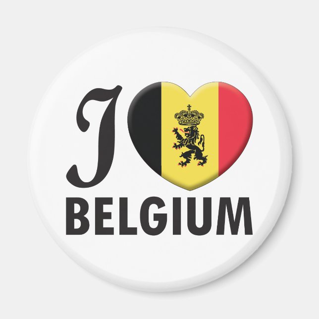 Belgien mot Kärlek Magnet (Framsidan)