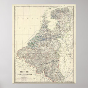 Belgien, Nederländerna Poster