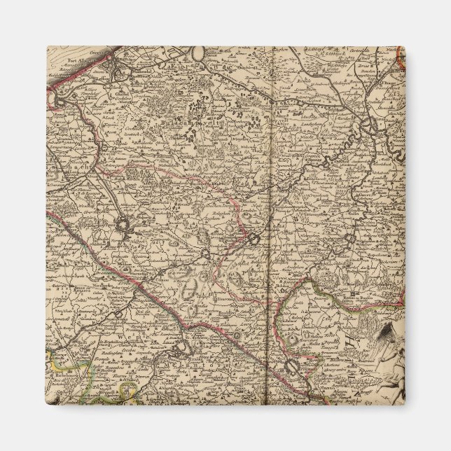 Belgien och Frankrike Magnet (Framsidan)