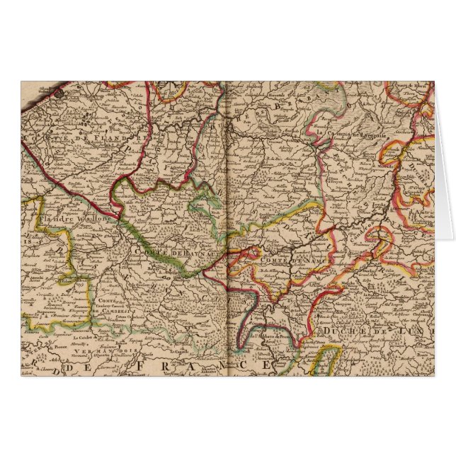 Belgien och Luxemburg Hälsningskort (Framsidan Horizontal)