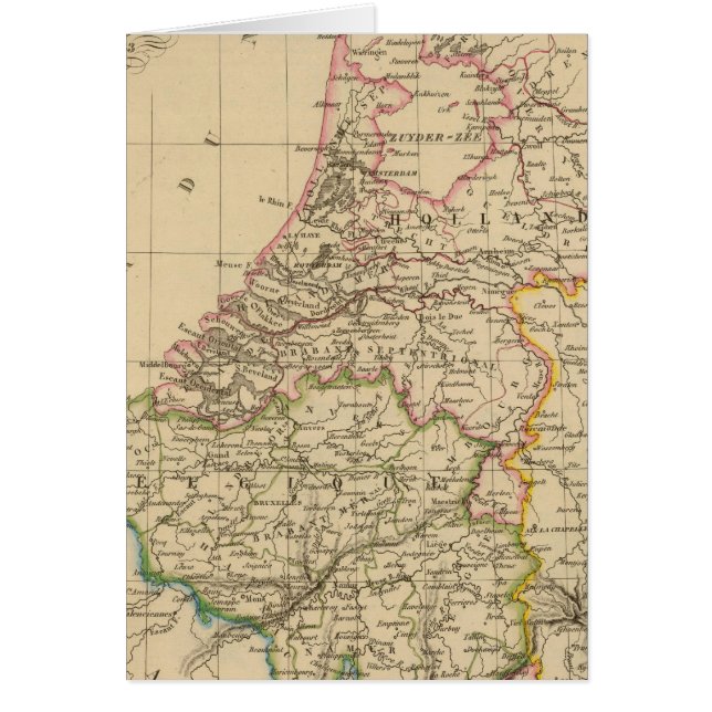 Belgien och Nederländerna, 1812 Hälsningskort (Framsidan)