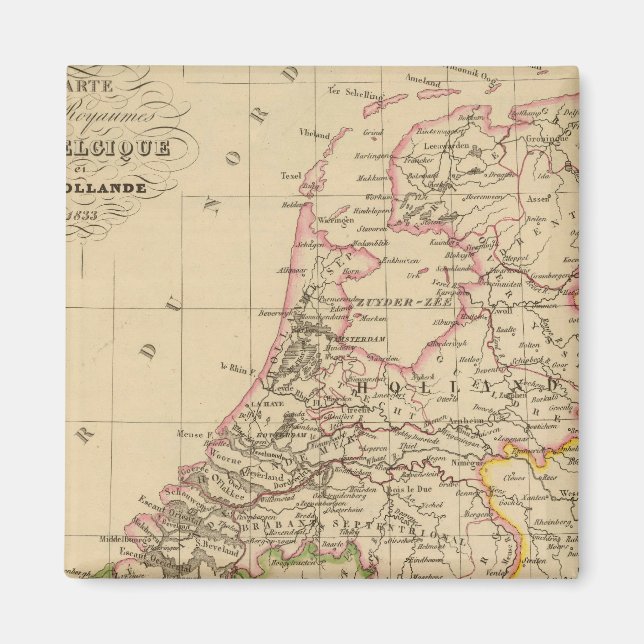 Belgien och Nederländerna, 1812 Magnet (Framsidan)