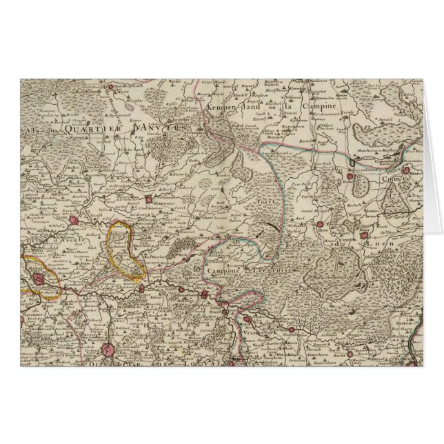 Belgien och Nederländerna Hälsningskort (Framsidan Horizontal)