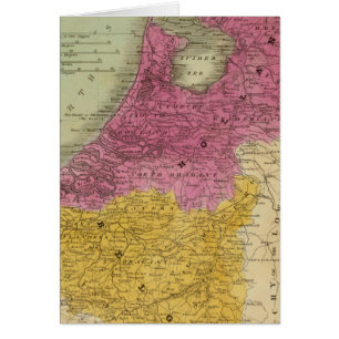 Belgien och Nederländerna Hälsningskort