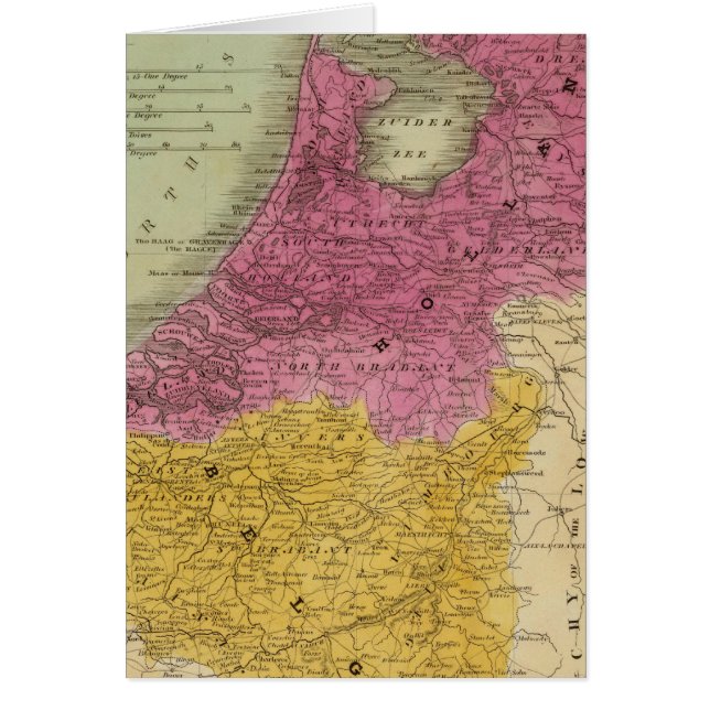 Belgien och Nederländerna Hälsningskort (Framsidan)