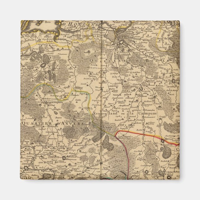Belgien och Nederländerna Magnet (Framsidan)