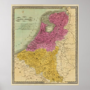 Belgien och Nederländerna Poster