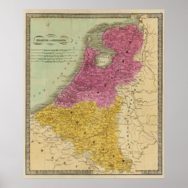 Belgien och Nederländerna Poster (Framsidan)