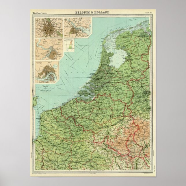 Belgien och Nederländerna Poster (Framsidan)