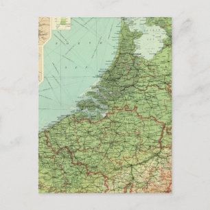 Belgien och Nederländerna Vykort