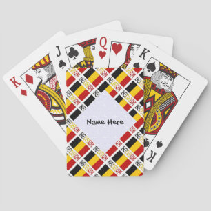 Belgien och personlig Belgisk Flagga i kakel  Casinokort
